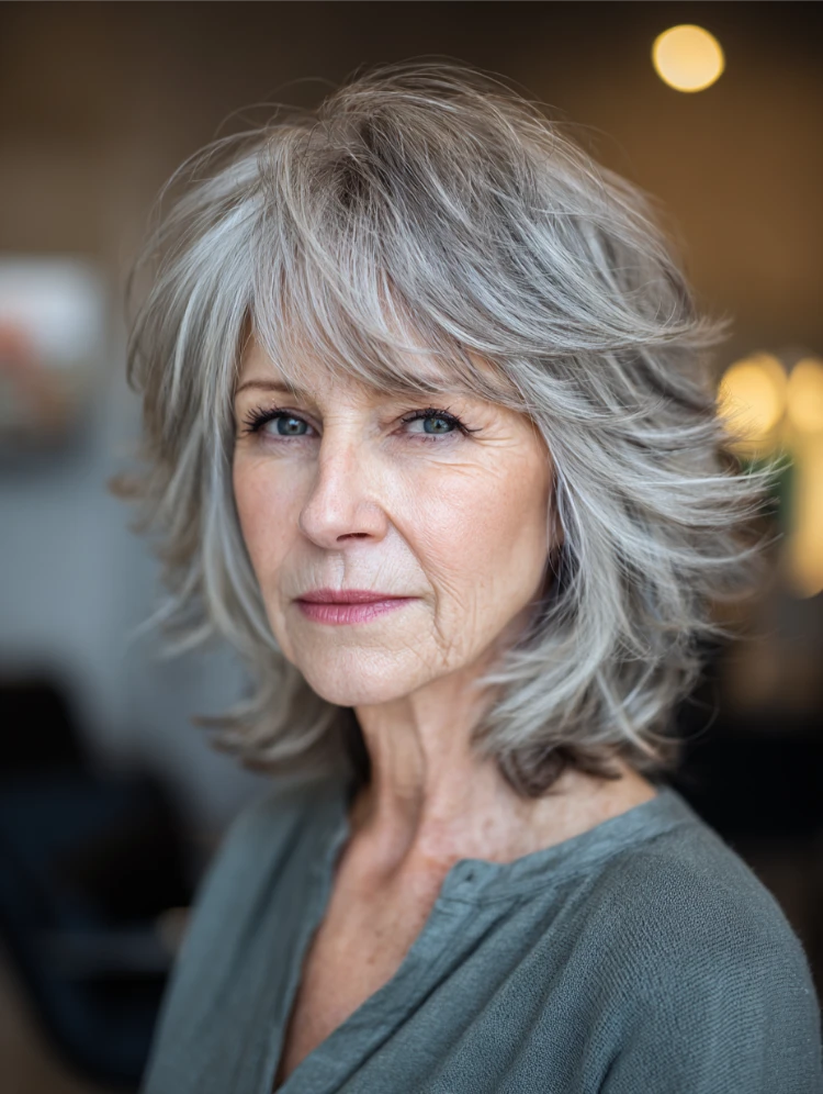 frisuren ab 70 die 25 schönsten mittellangen schnitte klassischer, mittellanger shag