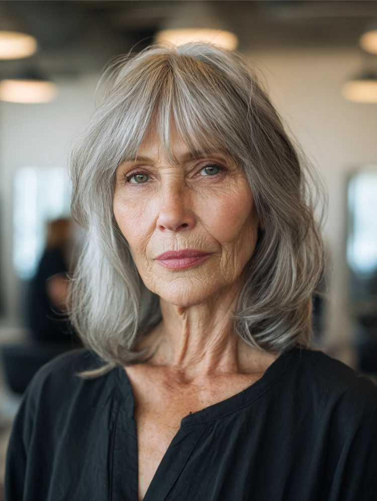 frisuren ab 70 die 25 schönsten mittellangen schnitte mittellanger schnitt mit curtain bangs