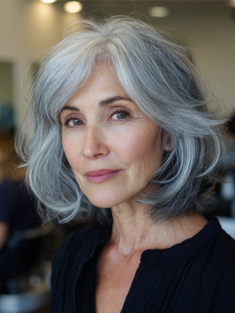 frisuren ab 70 die 25 schönsten mittellangen schnitte schulterlanger bob mit fransigen spitzen