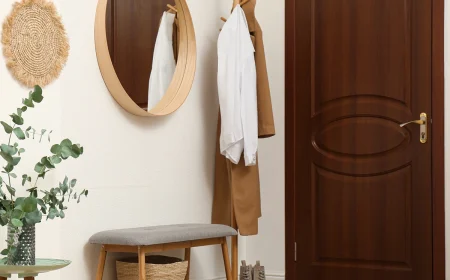 Garderobenlösungen für schmale Flure, die keinen wertvollen Platz wegnehmen
