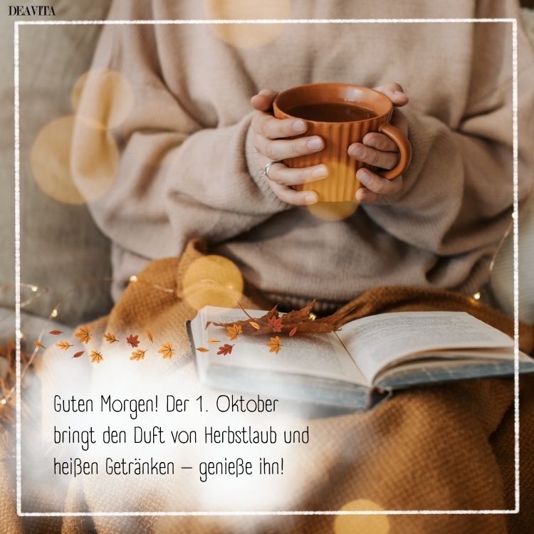 guten morgen 1 oktober bilder gemütlich kuschelig