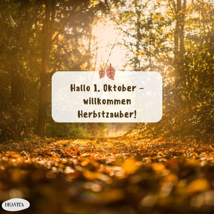 guten morgen 1 oktober willkommen herbstzauber
