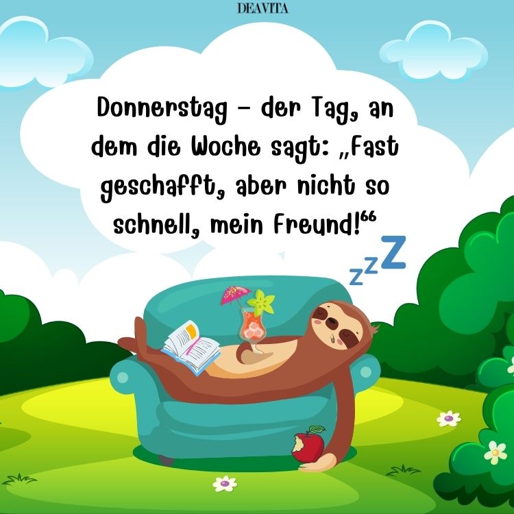 guten morgen donnerstag lustig fast geschafft die woche