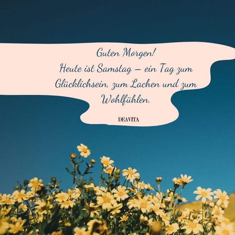 guten morgen ein tag zum glücklichsein