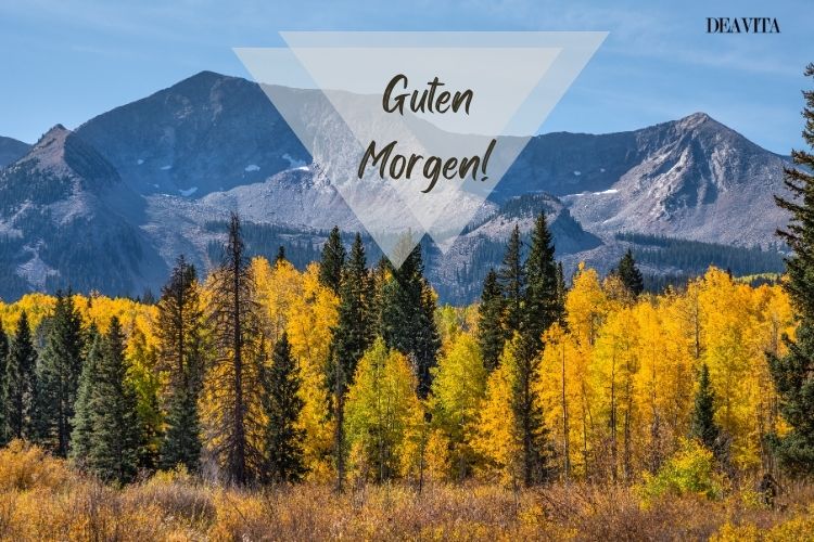 Guten Morgen und Hallo Herbst kurze Sprüche mit Bildern