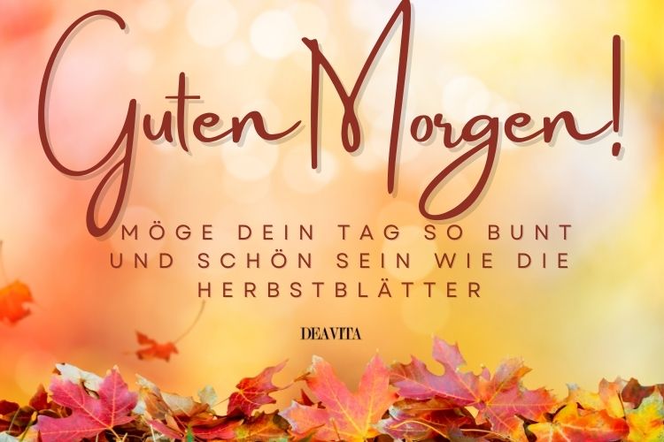 Guten Morgen WhatsApp Bilder für den Herbst
