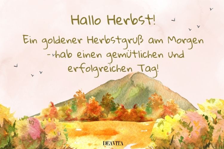 Hallo Herbst Schöne Herbstgrüße für September verschicken