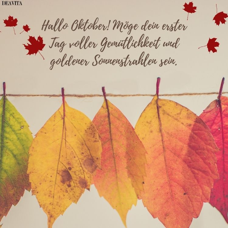 hallo oktober bilder mit sprüchen