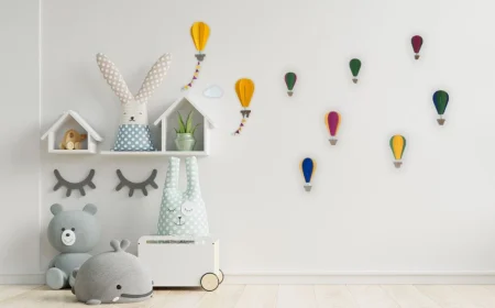 Heißluftballon fürs Kinderzimmer basteln und Wände dekorieren