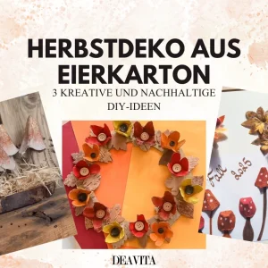 herbstdeko aus eierkarton 3 kreative nachhaltige ideen