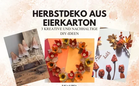 herbstdeko aus eierkarton 3 kreative nachhaltige ideen