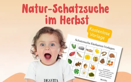 herbstliche bastelidee für kinder – schatzsuche im eierkarton