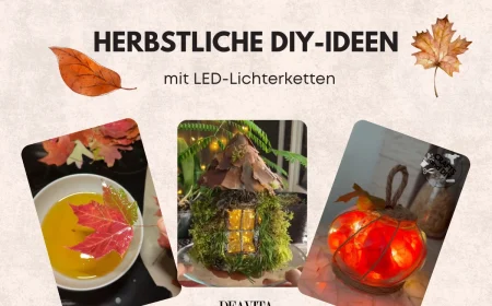 herbstliche diy ideen mit led lichterketten
