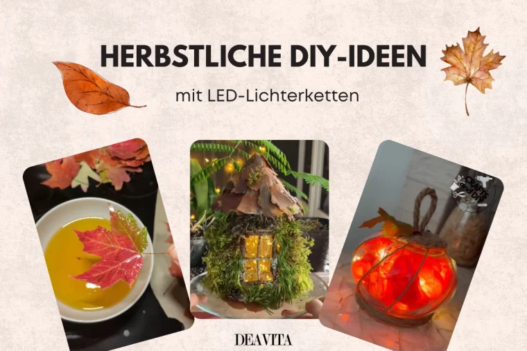 herbstliche diy ideen mit led lichterketten