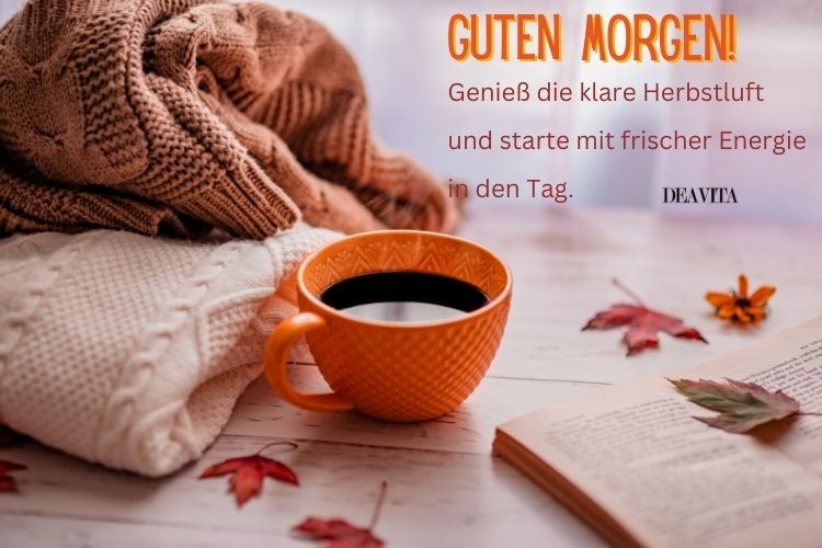 Herbstliche Grüße für Guten Morgen mit Bildern