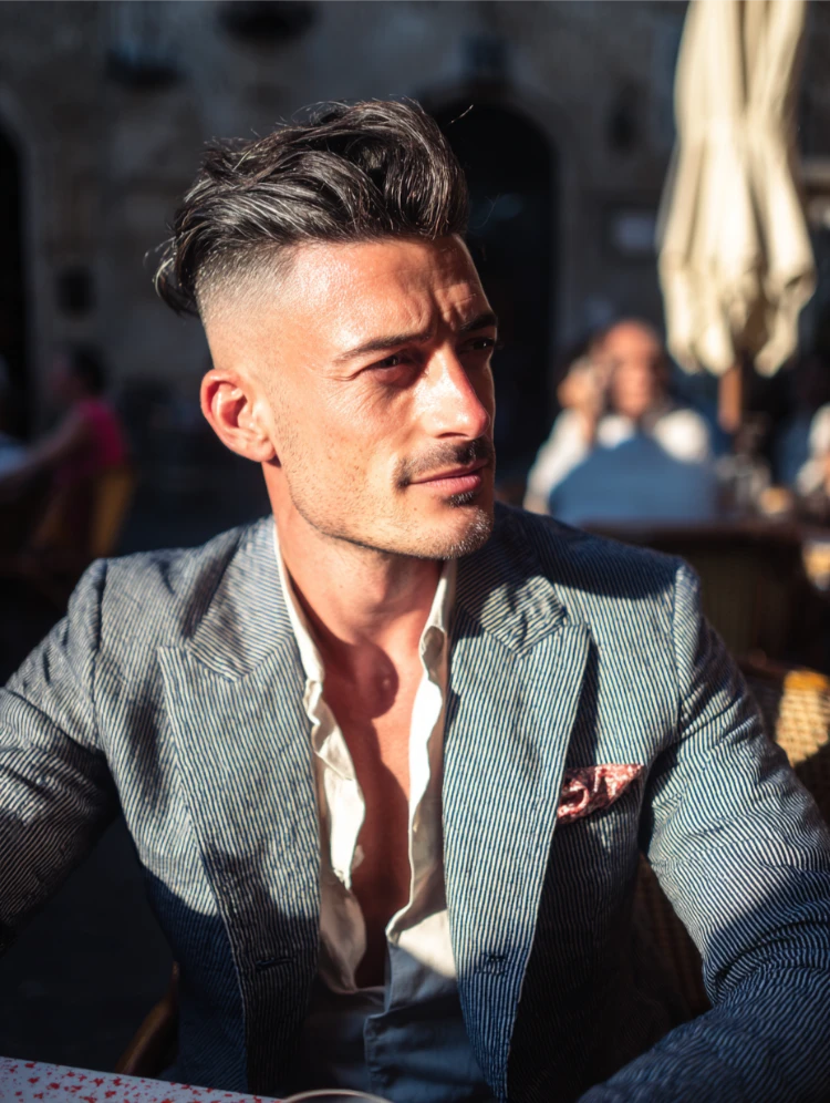 italienische männerfrisuren 2025 italienischer undercut the roman fade