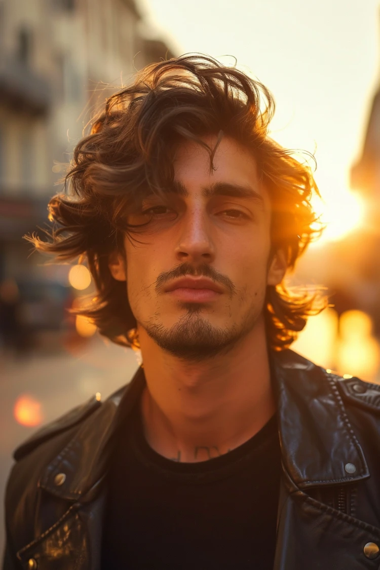 italienische männerfrisuren 2025 shag cut