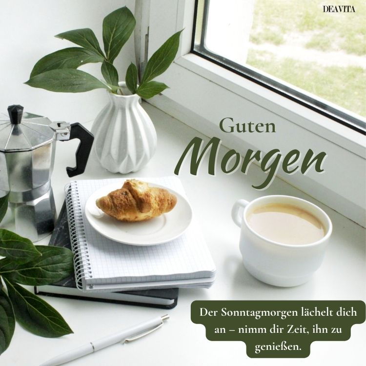 kaffee guten morgen sonntag sprüce und wünsche