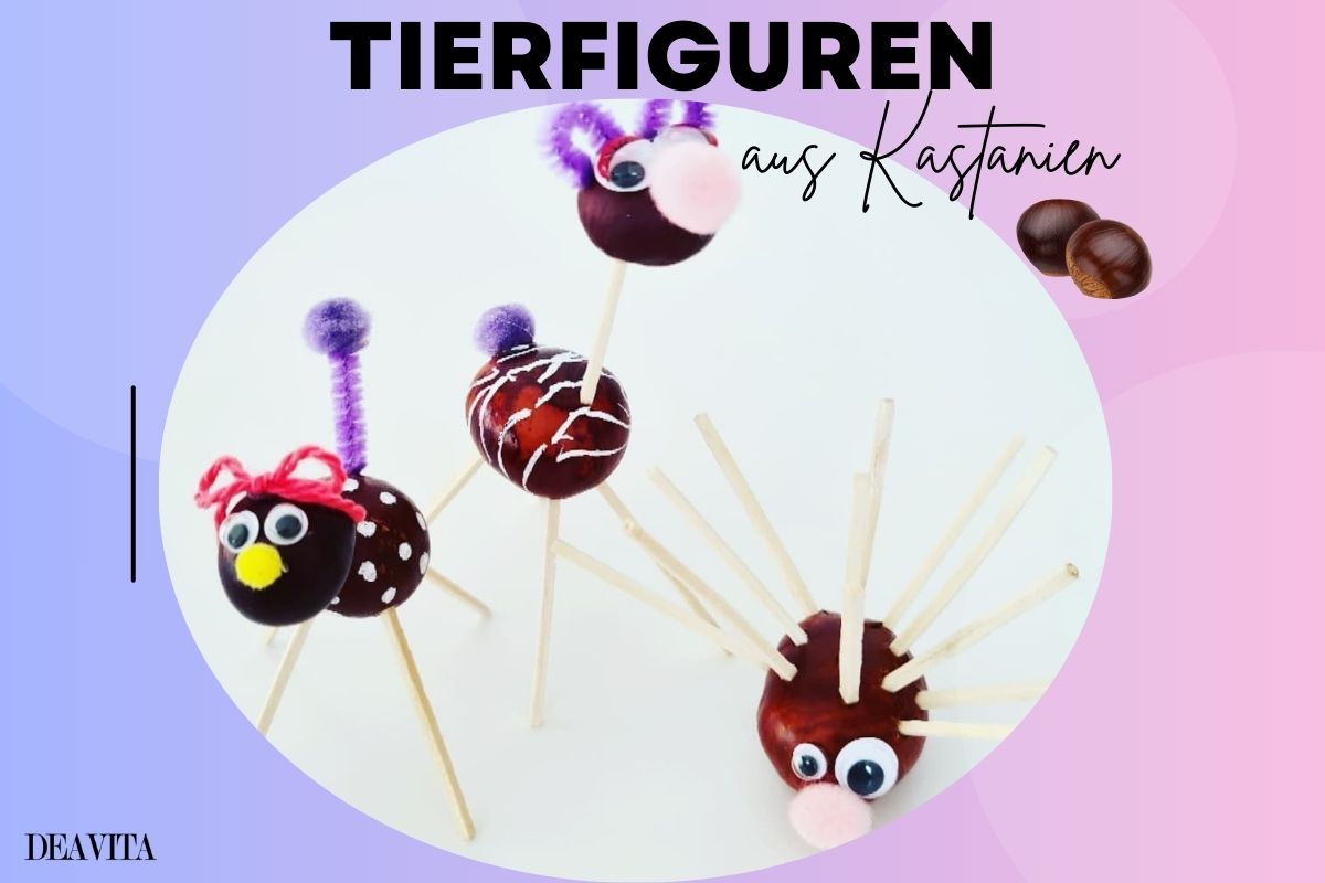 kastanienfiguren basteln anleitungen und ideen