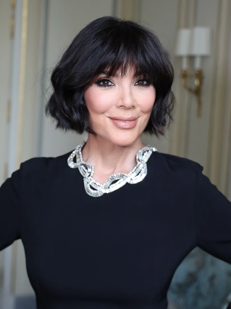 kris jenner french bob with lash grazing bangs