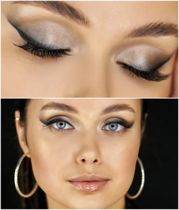 lidschatten und make up für blaue augen