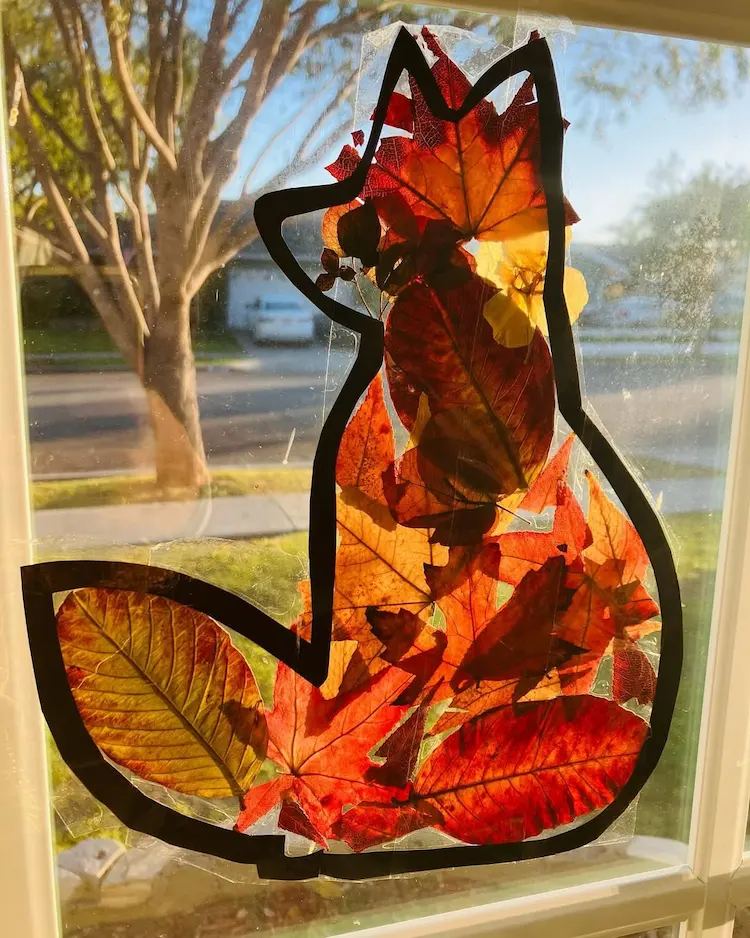 Niedliche Bastelidee für den Herbst - Sonnenfänger