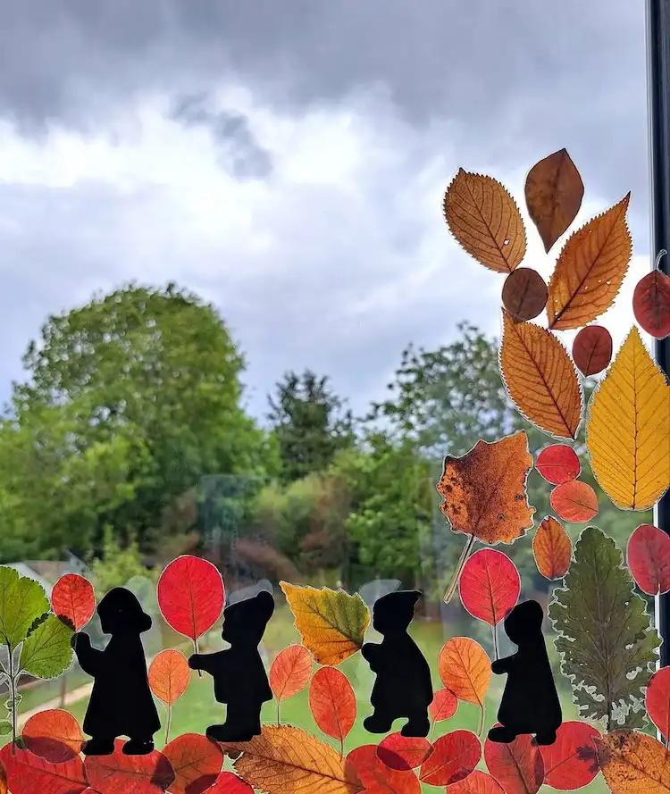 niedliche Herbstmotive für die Fensterbank