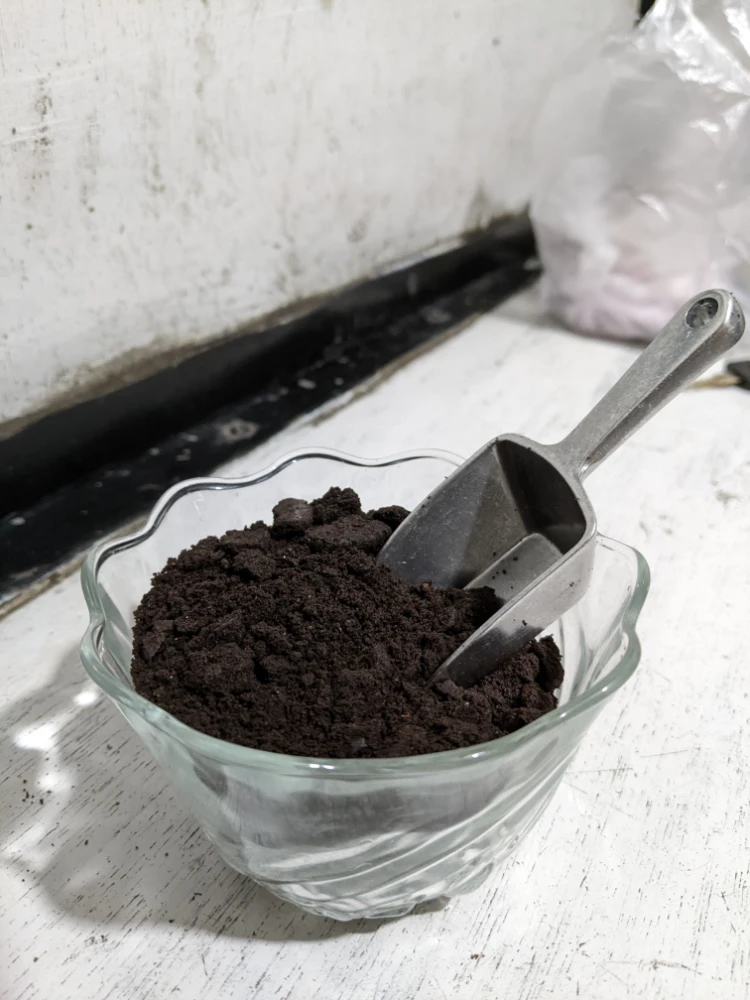 oreo zerkrümeln fuer chocolate soil