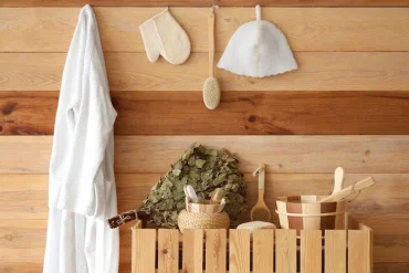 Sauna Tag Bademantel Luxus bestellen