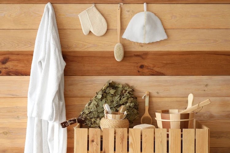 Sauna Tag Bademantel Luxus bestellen 