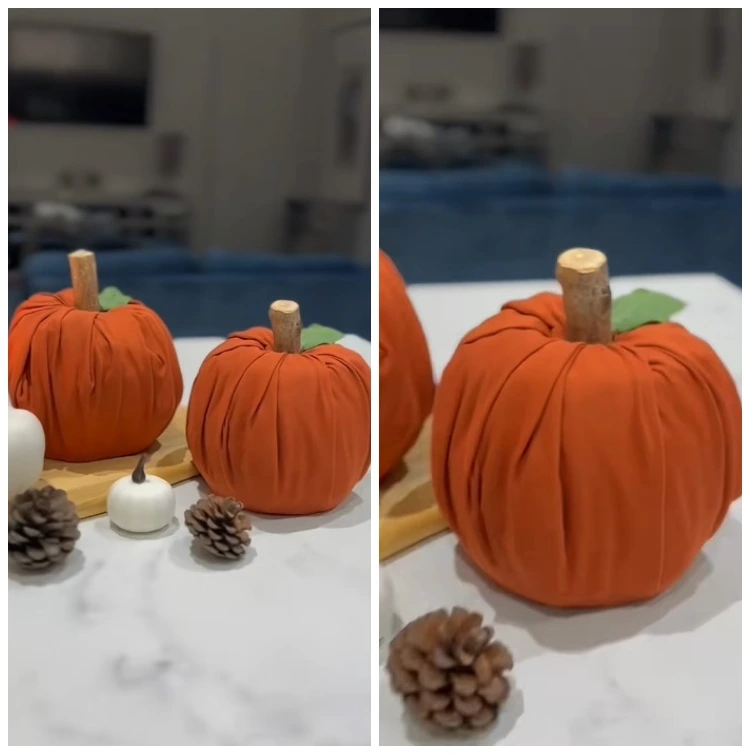 schnelle schöne diy herbstdeko kürbisse aus toilettenpapierrollen