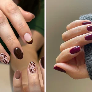 schöne kurze herbstnagel trends