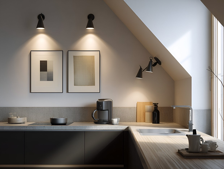 Wandleuchten strahlen weiches, dekoratives Licht aus