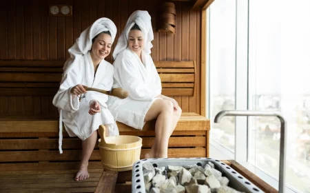 Welttag der Saune mit neuem Bademantel feiern