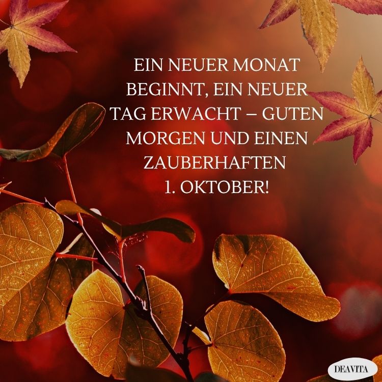 zauberhaften oktober wünsche und bilder
