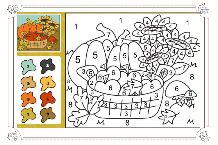 Ausmalbilder für Erntedankfest kostenlos ausdrucken