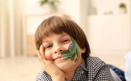 Dino schminken für Kinder - Perfekt für Party, Fasching, Halloween oder einfach so