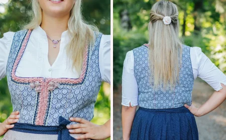 einfache frisur für das oktoberfest halboffen