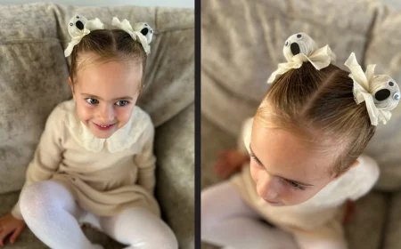 einfache halloween frisur für mädchen