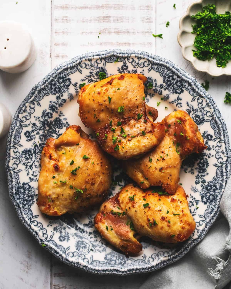 entbeinte hähnchenschenkel (pollo fino) aus dem airfryer