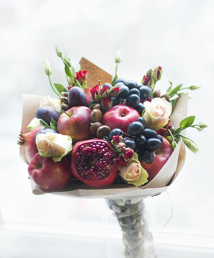 Essbare Geschenkidee als Alternative zum Blumenstrauß zum Selbermachen