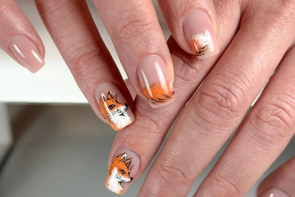 fuchs nägel herbst nageldesign 2025
