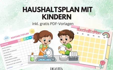 haushaltsplan mit kindern inkl gratis vorlagen