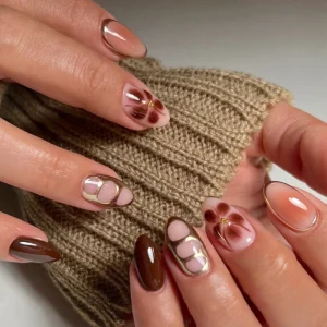 herbst auf den nägeln die schönsten nageldesigns in braun gold