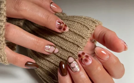 herbst auf den nägeln die schönsten nageldesigns in braun gold