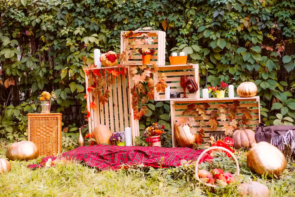 Herbstliche Kulisse für Familienfotos nachgestalten Ideen