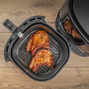 knusprige schweinekoteletts aus der heißluftfritteuse