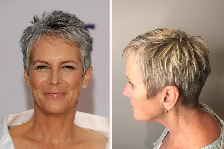pixie cut wie jamie lee curtis