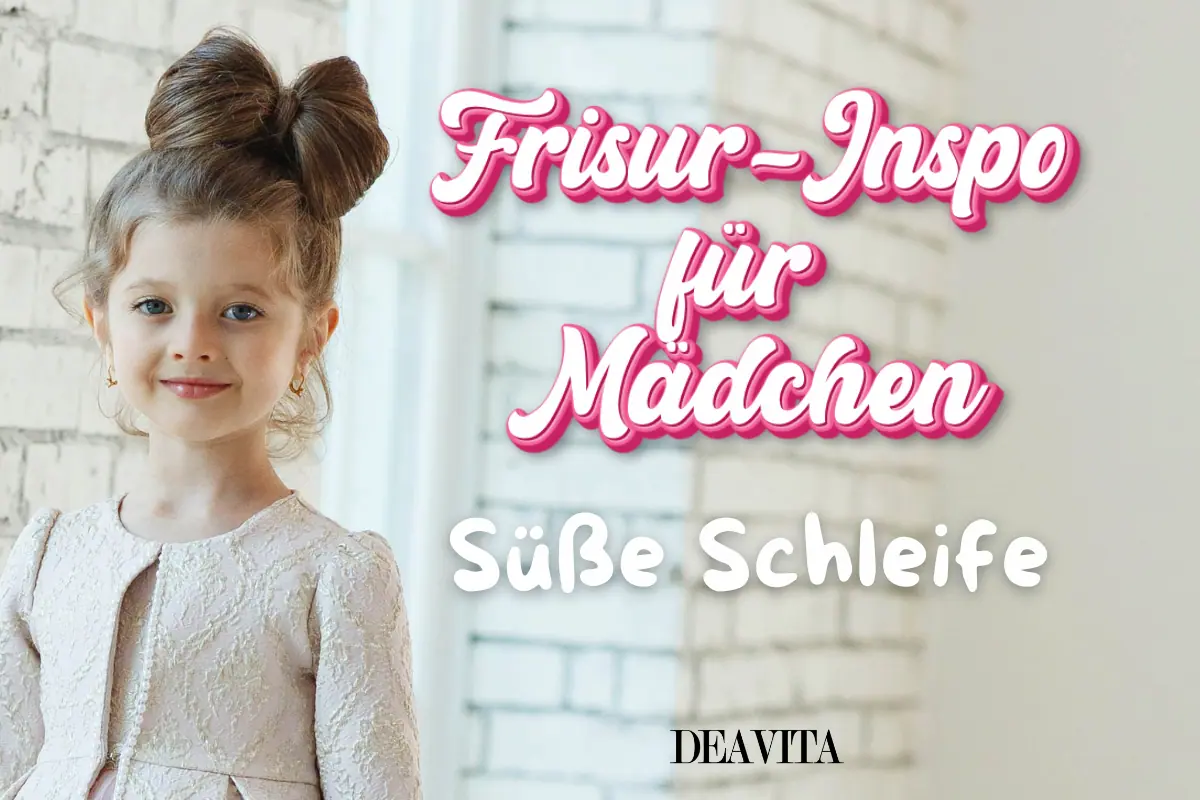 schleifenfrisur für mädchen – elegante hochsteckfrisur in form einer haar schleife als inspiration für festliche kinderfrisuren