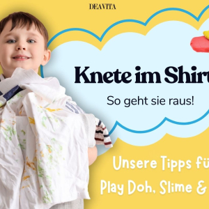 Schonend Knete aus Kleidung entfernen - Tipps für Play Doh, Zauberknete, Hüpfknete und Slime